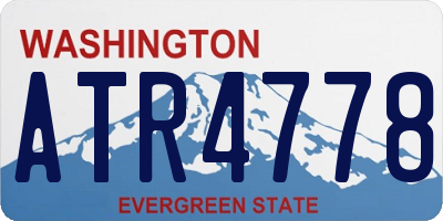 WA license plate ATR4778