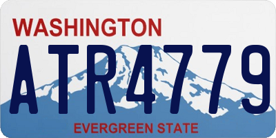 WA license plate ATR4779