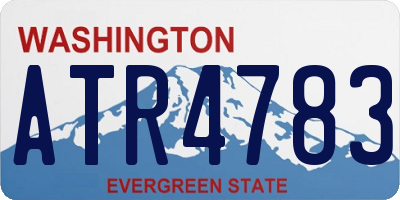 WA license plate ATR4783