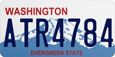 WA license plate ATR4784