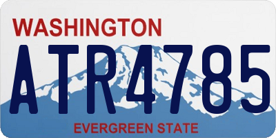WA license plate ATR4785