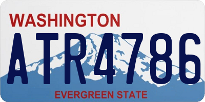 WA license plate ATR4786
