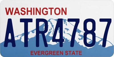 WA license plate ATR4787