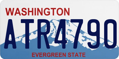 WA license plate ATR4790