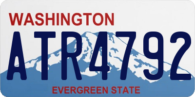 WA license plate ATR4792
