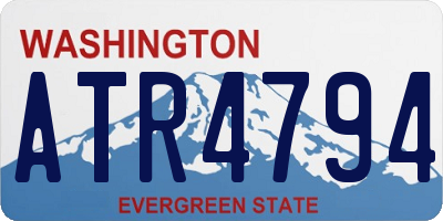 WA license plate ATR4794