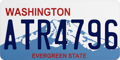 WA license plate ATR4796