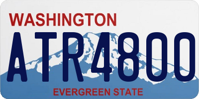 WA license plate ATR4800