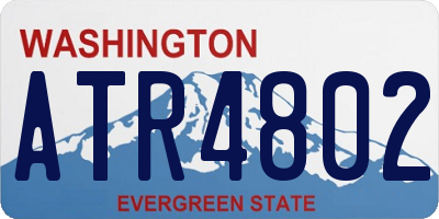 WA license plate ATR4802