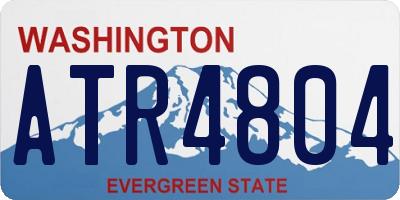 WA license plate ATR4804