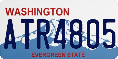 WA license plate ATR4805