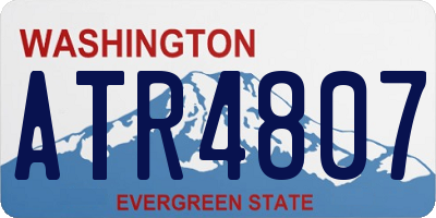 WA license plate ATR4807