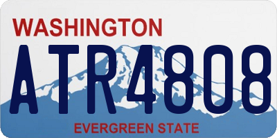 WA license plate ATR4808