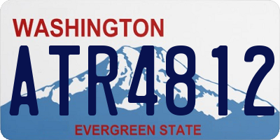 WA license plate ATR4812