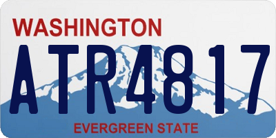 WA license plate ATR4817