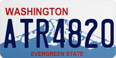 WA license plate ATR4820