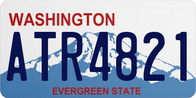WA license plate ATR4821