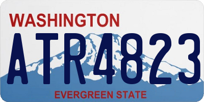 WA license plate ATR4823
