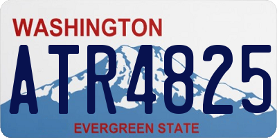 WA license plate ATR4825
