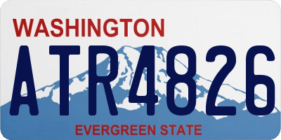 WA license plate ATR4826
