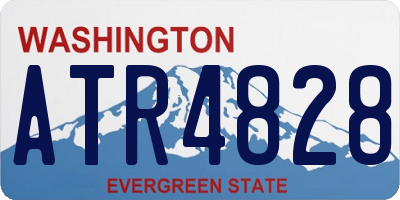 WA license plate ATR4828
