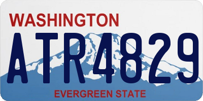 WA license plate ATR4829