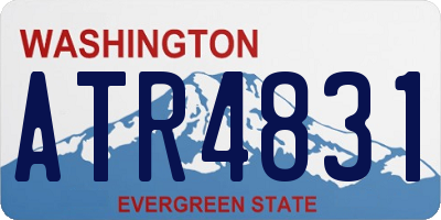WA license plate ATR4831