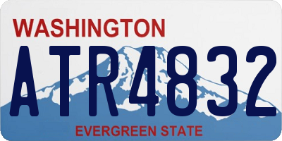 WA license plate ATR4832