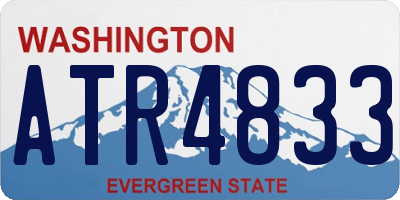 WA license plate ATR4833