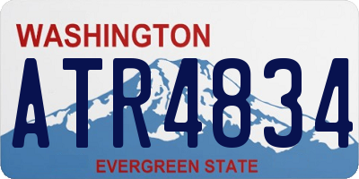 WA license plate ATR4834