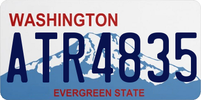 WA license plate ATR4835