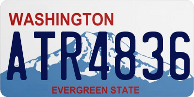 WA license plate ATR4836