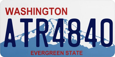 WA license plate ATR4840