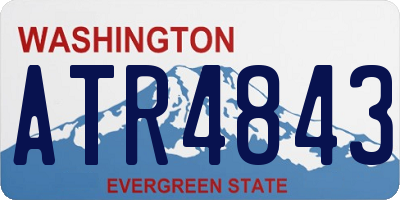 WA license plate ATR4843