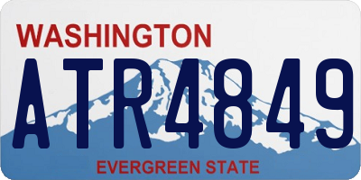 WA license plate ATR4849
