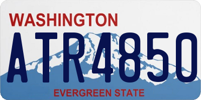 WA license plate ATR4850