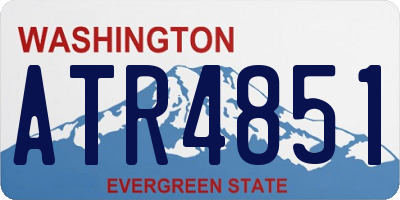 WA license plate ATR4851