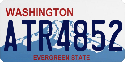 WA license plate ATR4852
