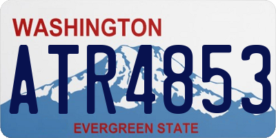 WA license plate ATR4853