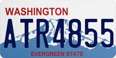 WA license plate ATR4855