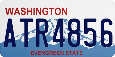 WA license plate ATR4856