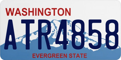 WA license plate ATR4858