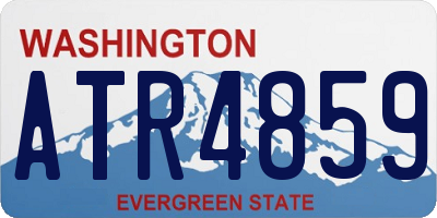 WA license plate ATR4859