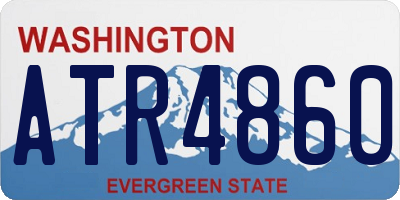 WA license plate ATR4860