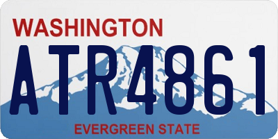 WA license plate ATR4861