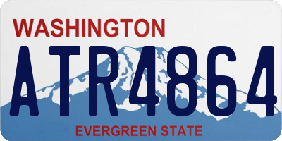 WA license plate ATR4864