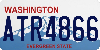 WA license plate ATR4866