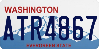 WA license plate ATR4867