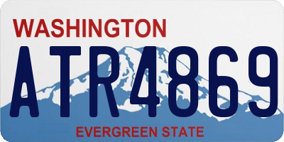 WA license plate ATR4869