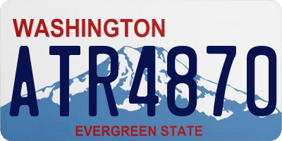 WA license plate ATR4870